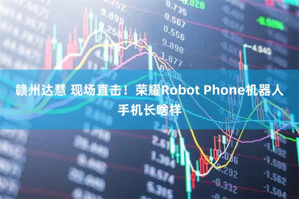 赣州达慧 现场直击！荣耀Robot Phone机器人手机长啥样
