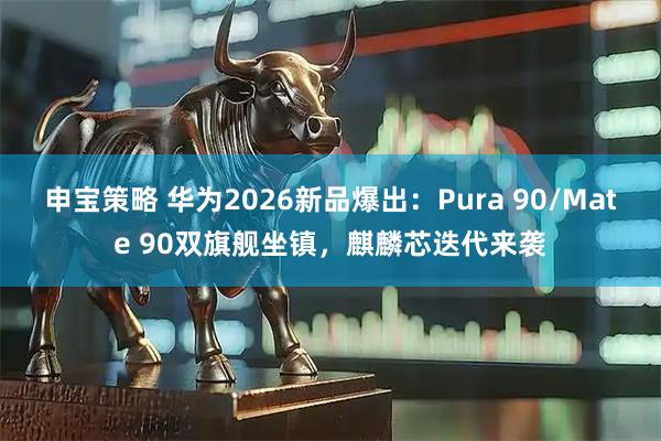 申宝策略 华为2026新品爆出：Pura 90/Mate 90双旗舰坐镇，麒麟芯迭代来袭