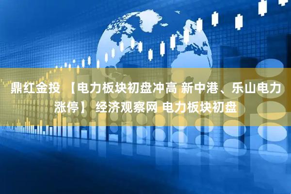 鼎红金投 【电力板块初盘冲高 新中港、乐山电力涨停】 经济观察网 电力板块初盘